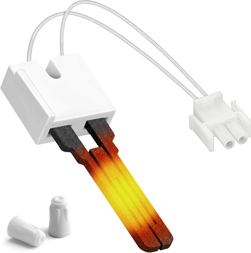 Replizo Upgraded 62-22868-93 Furnace Ignitor for Rheem Ruud Weatherking Furnace Igniters Replacement with Plug, Hot Surface Ignitors replace 025-32625-000 Norton-271N 62-22868-82 62-22868-02 - Image 1